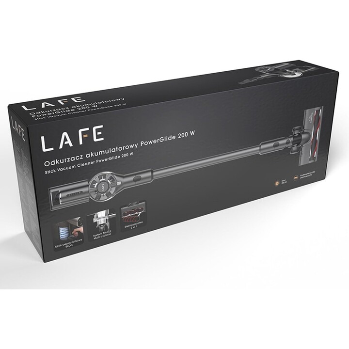 Aspirador vertical sem fios Lafe PowerGlide LAFODK47531, 200 W