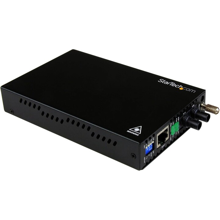 StarTech.com ET90110ST2 conversor de mídia RJ45 para fibra ST multimodo preto