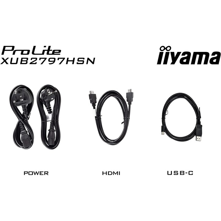Iiyama Prolite Xub2797hsn-b2 Pantalla Para Pc 68,6 Cm (27") 1920 X 1080 Pixeles Full Hd Led Negro