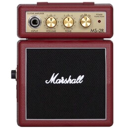 Mini-amplificateur de guitare Marshall MS2 L0960046, rouge