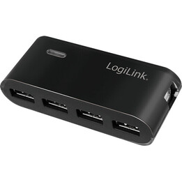 Hub USB 2.0 4 ports avec alimentation, noir