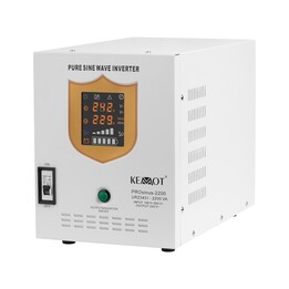Fuente de alimentación ininterrumpida KEMOT PROsinus-2200 convertidor con onda sinusoidal pura y función de carga 12V 230V 2200V