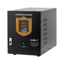 Gruppo di continuità KEMOT PROsinus-2200 con inverter a onda sinusoidale pura e funzione di ricarica, 12V 230V 220
