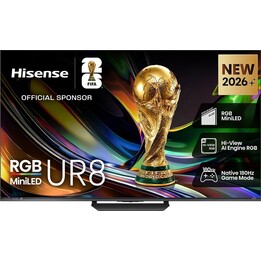 Televisão inteligente Hisense 65UR8S Mini LED RGB de 65