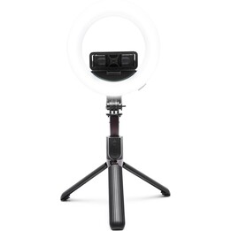 Rio RLRC-EU/1.3 Anneau lumineux LED « Glamour Glow » pour vlogs beauté, 15 cm