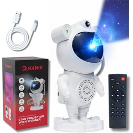 Proyector de estrellas «Astronaut» HW-STAR01 de Hawk con altavoz Bluetooth