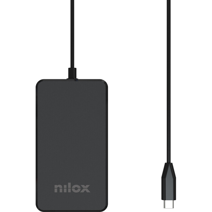 Nilox NXPDCGAN100W chargeur pour ordinateur portable GaN USB-C 100W noir