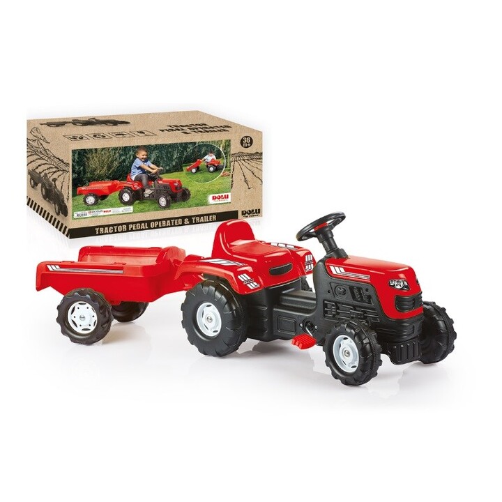 Tractor de pedales DOLU con remolque 8146 81469
