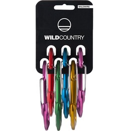 Wild Country 40-0000000016-0999-1 Climbing Carabiner Locking Carabiner D-Shaped Multicolor 6 Piece(s)