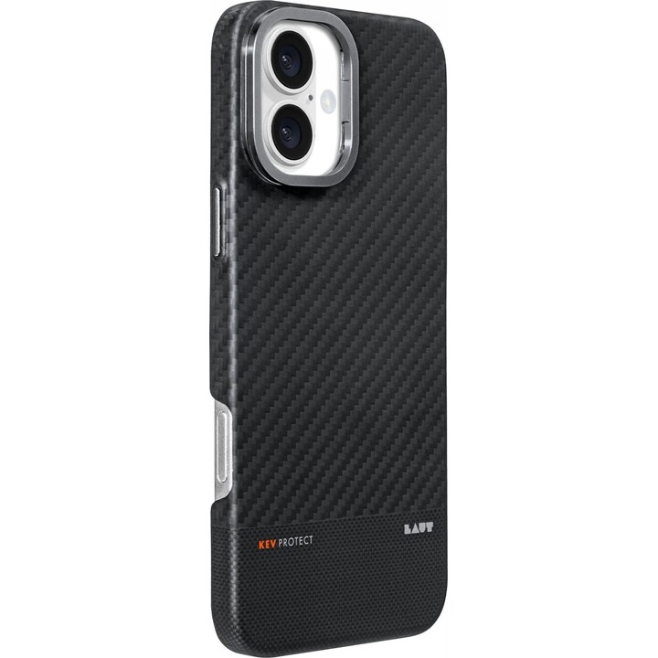 Funda protectora Laut Kev para iPhone 16 (negra)