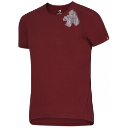 Ocun Bamboo T Blossom 239888 Kletter-T-Shirt aus Bio-Baumwolle – Weinrot Merlot, M