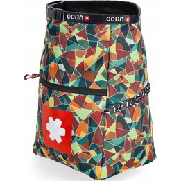 Ocun Boulder Bag 629066 Climbing Chalk Magnesium Bag - Cubist Mosaic Blue