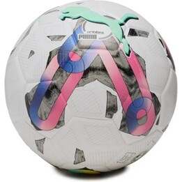 Puma Orbita 3 TB 8377601 FIFA Quality Match Football Ball - White/Green/Pink, Size 5
