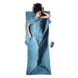 Cocoon TravelSheet Rechteckiger Schlafsack Baumwolle Blau