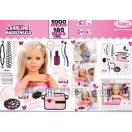 Bayer Design Charlene 90090AA tête à coiffer avec maquillage multicolore