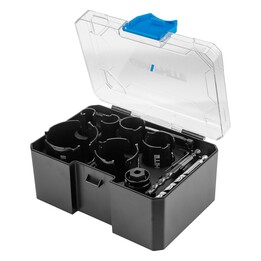 Conjunto de 10 brocas de aço com ponta de carboneto (19, 25, 32, 38, 51, 64 mm).