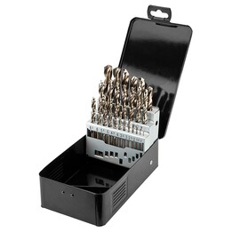 Punte da trapano per metallo HSS-Co da 1,0-13,0 mm, set da 25