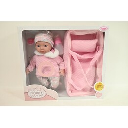 Bambola Reborn BAYER 38 cm + marsupio 93827AH 20029