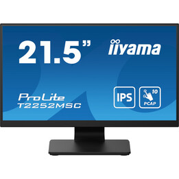 Iiyama Monitor 21.5" Touch Pcap 10p (t2252msc-b2) Ips, 1920x1080, 250cd, 1000:1, Hdmi, Dp, 5ms