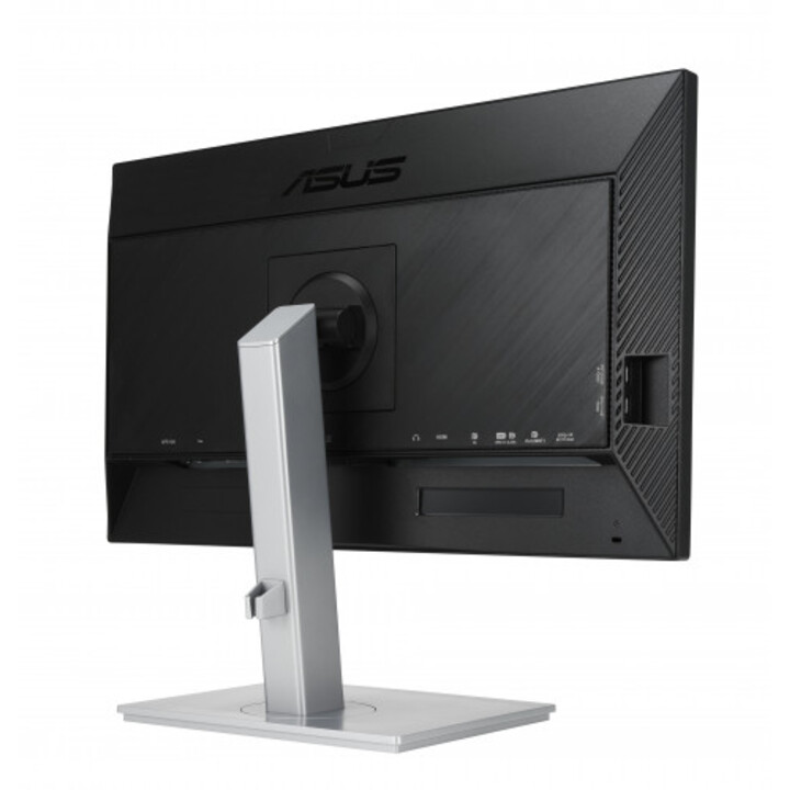 Monitor Asus PA247CV de 60,5 cm (23,8") com resolução Full HD (1920 x 1080 pixels) e tela LED, nas cores preto e prata.