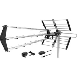Antena direcional ativa Cabletech DVB-T2 para televisão digital terrestre.