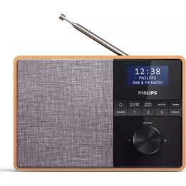 Philips TAR5505/10 radio Portatile Digitale Nero, Grigio, Legno