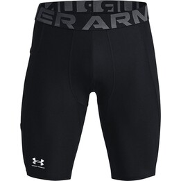 Pantalones cortos largos Under Armour HG Armour - Negro/Blanco, talla M