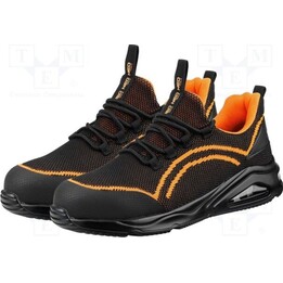 Sapatos de trabalho Neo Tools S1 SR Neo Air 82-172-43 com biqueira de aço, cor laranja, tamanho 43
