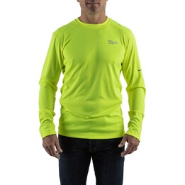 Camisa de trabajo de manga larga Milwaukee WWLSYL-S - Amarillo claro, talla S