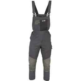Pantalones de trabajo con peto Kwazar WH680/OS - Rosa grafito, talla S