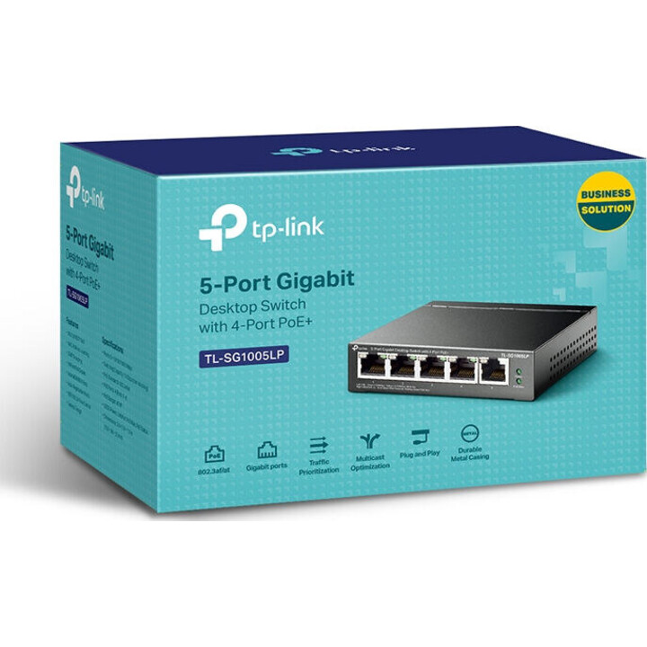 TP-LINK TL-SG1005LP switch gigabit PoE+ 5 puertos