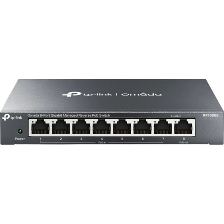 Switch gerenciado Tp-link Tl-rp108ge L2 Gigabit Ethernet (10/100/1000) Power Over Ethernet (poe) Preto