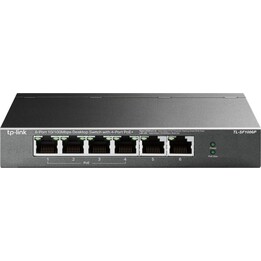 TP-LINK TL-SF1006P commutateur réseau Fast Ethernet (10/100) Connexion Ethernet, supportant l'alimentation via ce port (PoE) Noi
