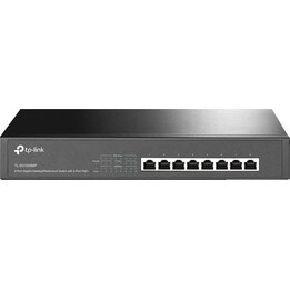 TP-LINK Switch Gigabit PoE de 8 portas Gigabit Ethernet não gerenciado (10/100/1000) Preto Power over Ethernet (PoE)