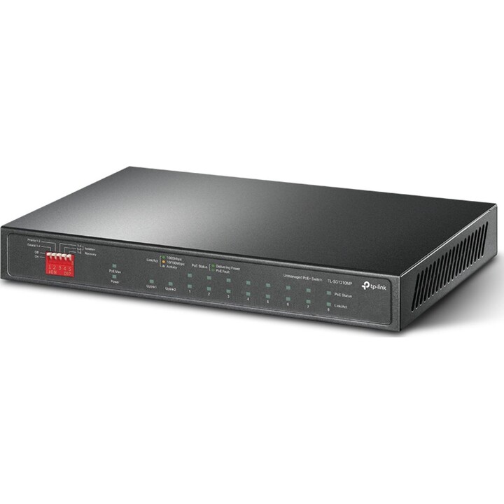 TP-Link TL-SG1210MP switch Unmanaged Gigabit Ethernet (10/100/1000) Power over Ethernet (PoE) Black