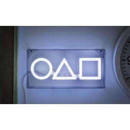 PALADONE Squid Game lampada LED al neon simboli 15x30 cm