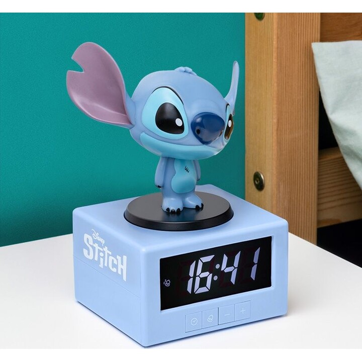 Paladone Icons Disney Stitch alarm clock blue PP14273LS