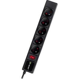 Régua de energia TRACER PowerGear 5m preta