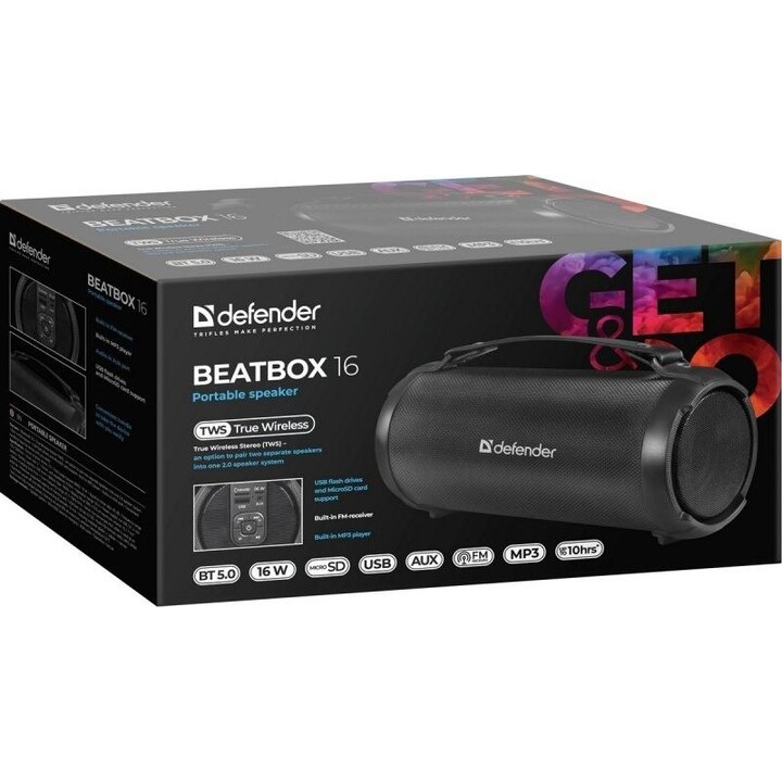 Defender Beatbox 16 portable speaker black