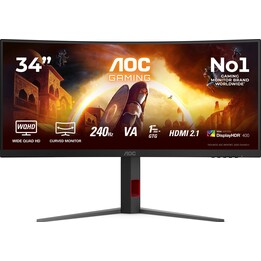 Monitor CU34G4Z de 34 pulgadas, 240 Hz, curvo, VA, HDMI x 2, DP, HAS