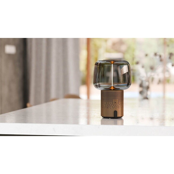 Lámpara portátil con altavoz Serena Play gris