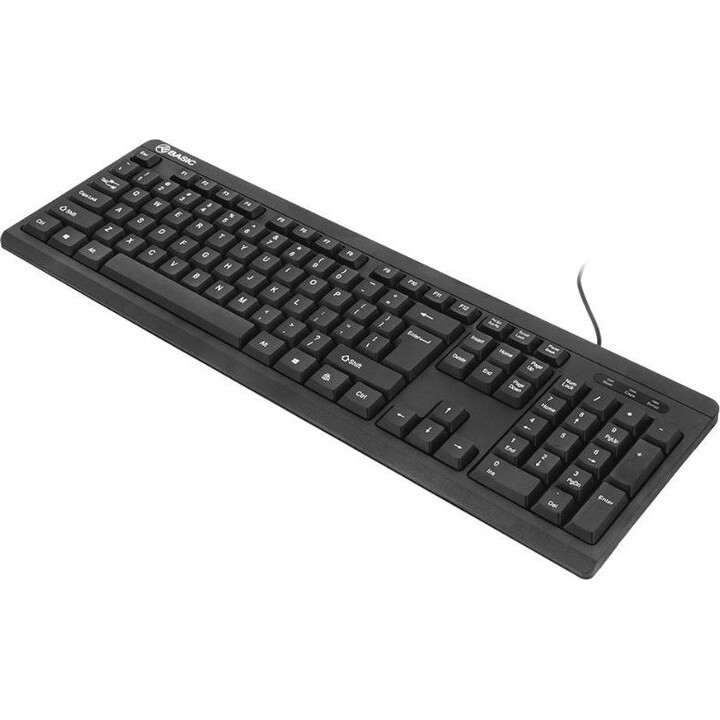 Teclado Tellur Basic com fio, USB, preto (EUA)