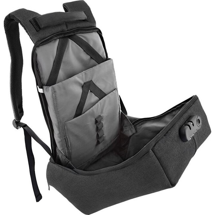 Tellur 15.6 Notebook Backpack Antitheft V2, USB port, Black