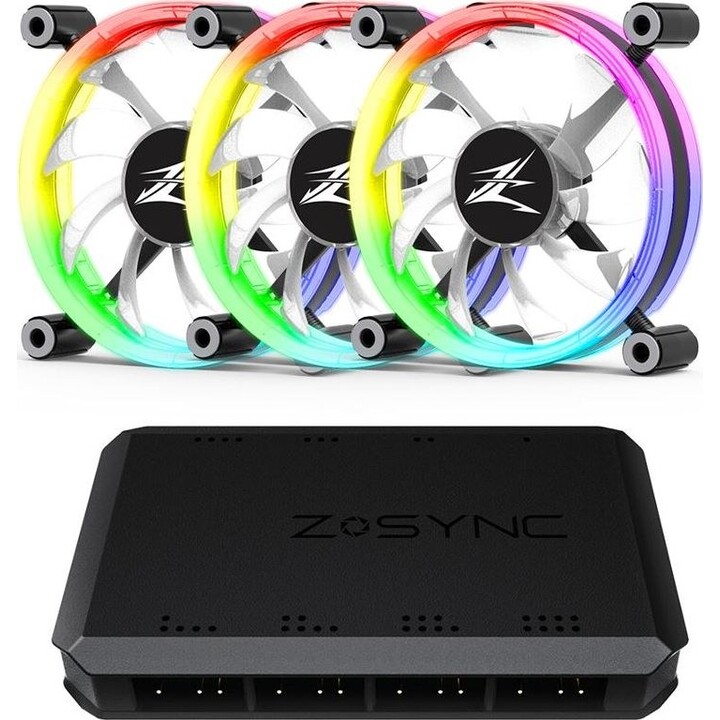 Zalman ZM-LF120A3 - Confezione da 3 LED ARGB da 120 mm