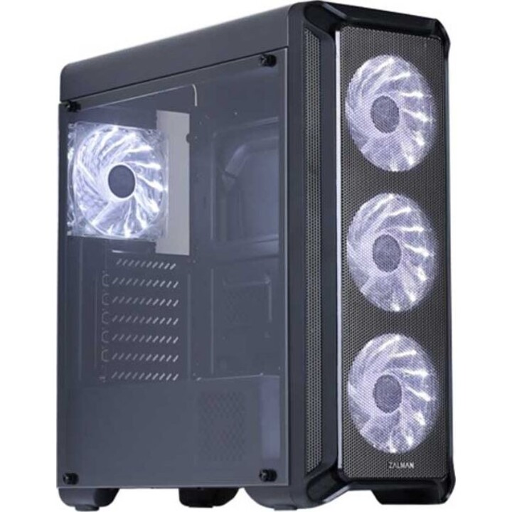 Zalman I3 ATX Negro, 4 ventiladores LED