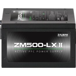 Zalman ZM500-LXII 500W, PFC ativo, 85%