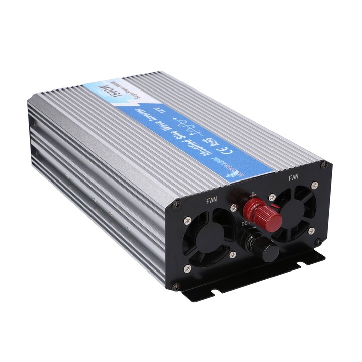 Inversor de Voltaje Extralink Opim-1500w, Coche 12v, 1500w Onda Sinusoidal Modificada