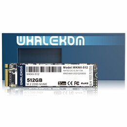 Disque SSD Whalekom WKNV 512 Go / M.2 2280 PCIe Gen3 / Capacité maximale