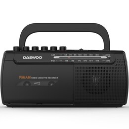 Daewoo DW1108 Radio Cassette / with Cable / Battery Operated / Black