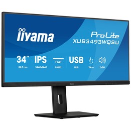 Monitor para PC iiyama ProLite XUB3493WQSU-B6 de 86,4 cm (34") com resolução UltraWide Quad HD de 3440 x 1440 pixels e LED 